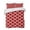 Red, variant on Quilts Twin Size Bedding Set, Pink Morocco Lightweight Quilted Comforter, Geometric Moroccan National Abstract Art Soft Reversible Bedspread Coverlet with Pillow Covers for All Season, 68" x 86"