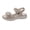 Beige, variant on Womens Sandals Hook and Loop Open Toe Thick Soft Sole Non Slip Comfortable Breathable Summer Wedge Sandals Blue