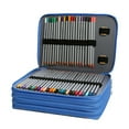 thumbnail image 4 of Estuche para lápices con cremallera de cuatro capas y 200 agujeros de gran capacidad para bolígrafos de colores, 4 of 6