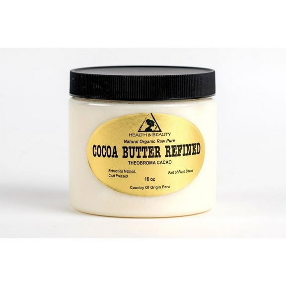 COCOA / CACAO BUTTER ULTRA REFINED ORGANIC NATURAL RAW GRADE A PRIME 16 OZ, 1 LB