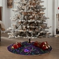 thumbnail image 5 of Daiia Multi-colored Spiders Drawing Merry Christmas Tree Skirt , Xmas Large Lace-up Tree Skirt, Santa Snowflakes Rustic Home Decorations New Year Party Farmhouse Decor-36", 5 of 7