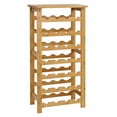 thumbnail image 5 of Kinbor 28-Bottle Bamboo Wine Rack Storage Bottle Storage Free Standing, 5 of 7