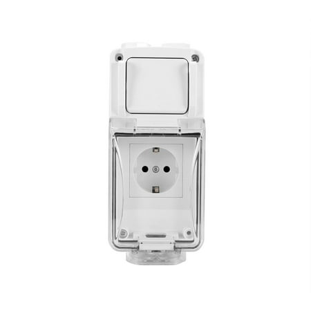 

Outdoor Waterproof Power Socket IP66 Waterproof Power Plug Socket One-Key Outage Power Outlet Adaptor