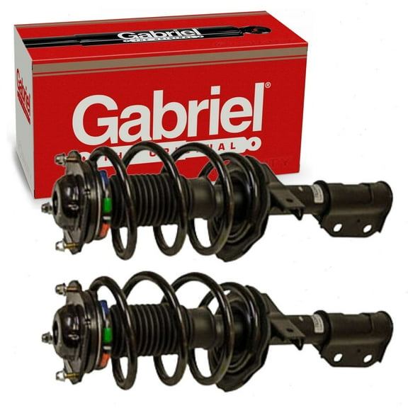 2 pc Gabriel G57109 ReadyMount Suspension Strut & Coil Springs for Assembly Shock Shocks Struts Fits select: 2009-2012 CHEVROLET TRAVERSE, 2007-2012 GMC ACADIA