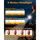 thumbnail image 4 of Luces para bicicleta Prasky Super Bright, recargables por USB, color negro, 4 of 8