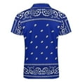 thumbnail image 5 of Crip Men Zipper T-shirt Summer Casual Short Sleeve T-shirt Top, 5 of 7