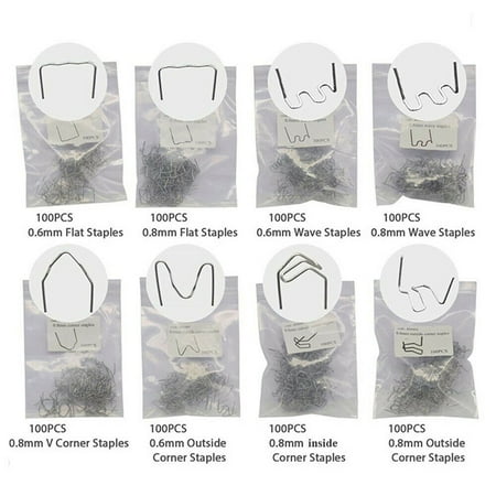 

BAMILL 800PCS Plastic Repair Welding Nail Standard Pre Cut Hot Staples for Car Bumper