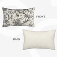 thumbnail image 2 of Spring Floral Birds Pillow Covers 12 x 20 Inch Set of 2 for Chinoiserie Flowers Decor Throw Pillows Black and White Plant Outdoor Decorative Cushion Cases for Couch Bed Decorations, 2 of 6