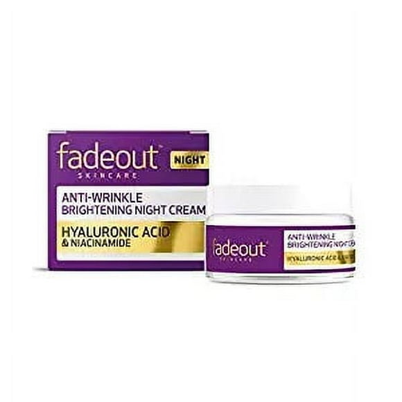 Fade Out Anti Wrinkle Brightening Night Cream with Hyalouronic Acid & Niacinamide Exfoliating Skin Renewal Night Cream 50ml