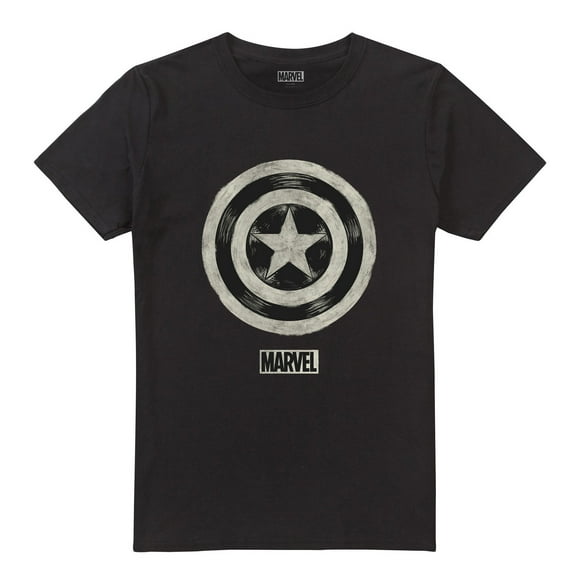 Captain America T-Shirt à Bille pour Homme