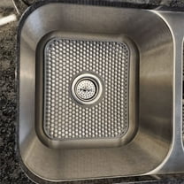 2025 New! Silicone Sink Mat, 2 Pack Protectors for Kitchen with Center Drain, Folding Non-Slip Heat Mat