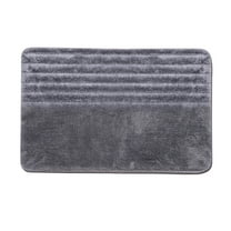 STATINT Doormat Non Slip Washable 19" x 31", Grey Ultra Soft Absorbent Rugs with Rubber Backing for Bathroom, Entryway, Kitchen