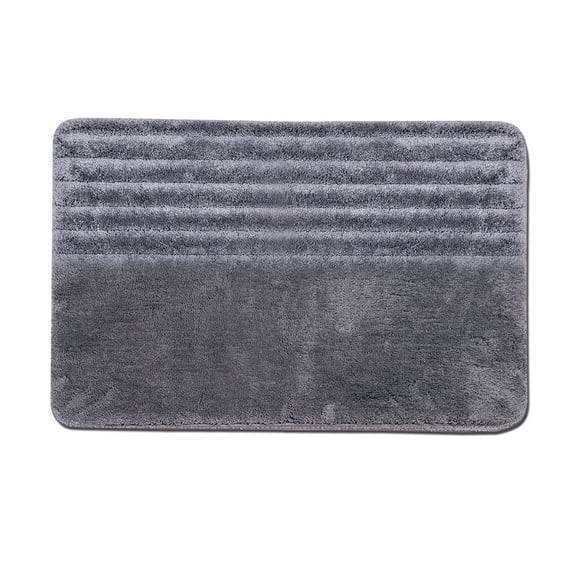 STATINT Doormat Non Slip Washable 19" x 31", Grey Ultra Soft Absorbent Rugs with Rubber Backing for Bathroom, Entryway, Kitchen