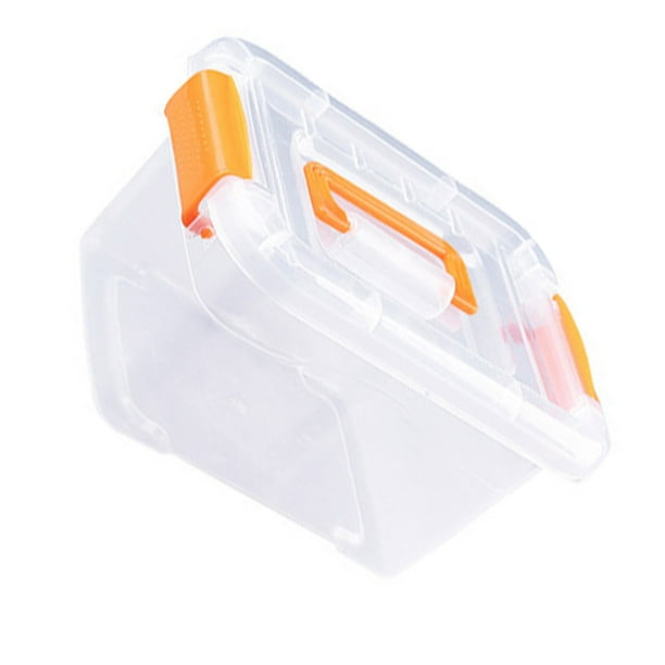 CAJA DE ALMACENAMO APILABLE DE PLÁSTICO, CONTENIDOR DE ALMACENAMIENTO A PRUEBA DE POLVO DE GRAN CAPACIDAD CONTA CAPA PARA ALMACENAR Joyas, Cuentas, Manualidad