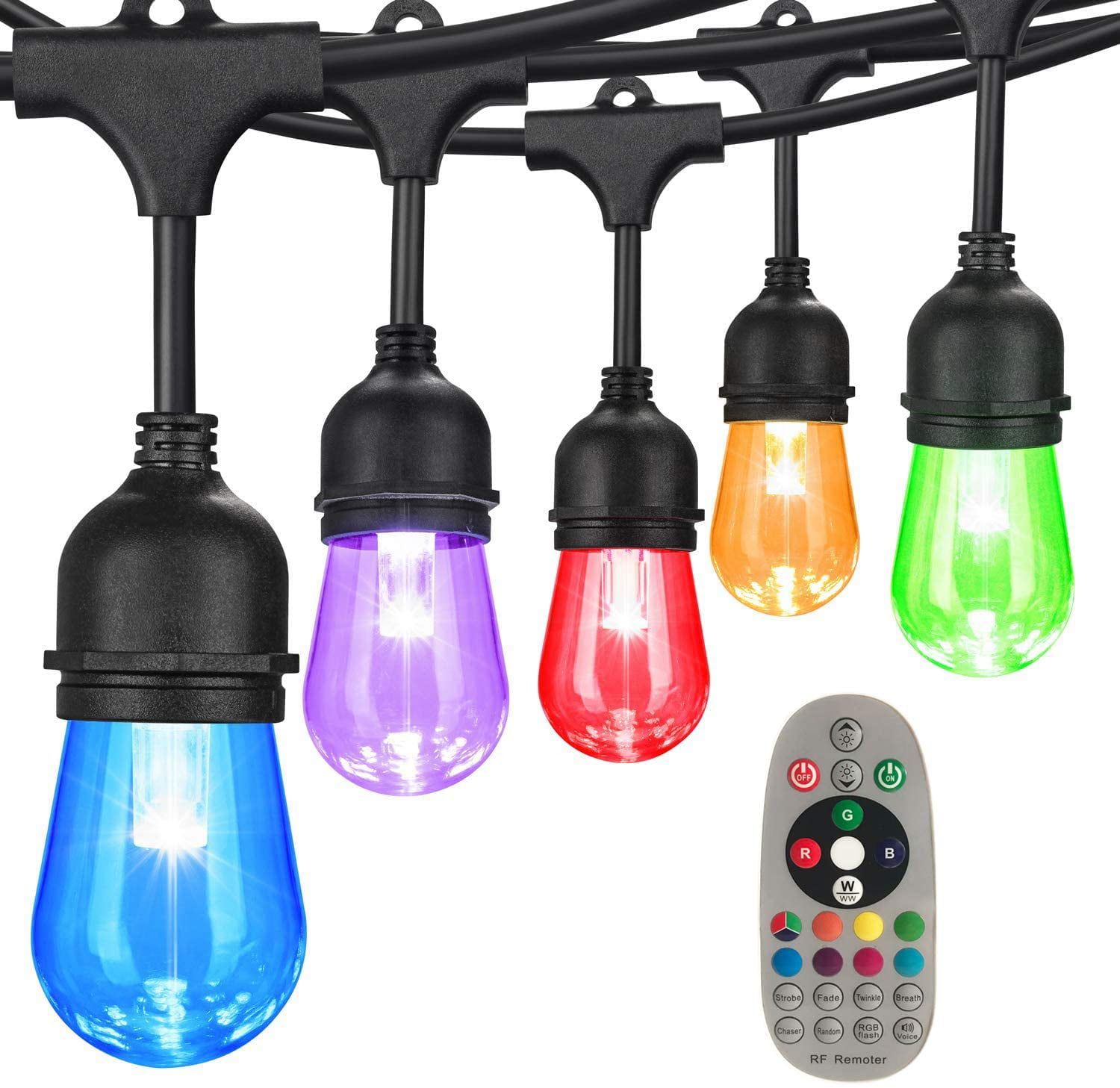 Dgo Color Changing String Lights, Best Outdoor String Lights With Remote