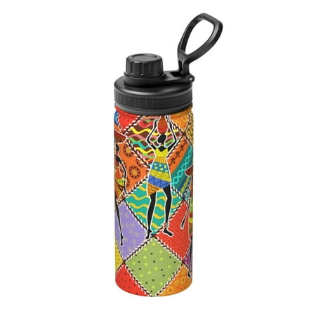 

Ocsxa Dancing African Womans Print 18oz Stainless Steel Water Bottle Unisex Water Bottle Insulated Sports Water Cup Flask for Cold Water Drinks/Sports/Travel/Car/School