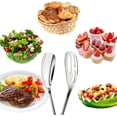 thumbnail image 5 of Stainless Steel Salad Serving Tongs, Heat Resistant, 10.5 Inch, Elegant Polished Surface, Easy One-Handed Use, Dishwasher Safe, 5 of 7