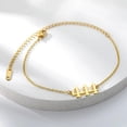 thumbnail image 1 of Gothic Angel Number Anklets For Women Stainless Steel 111 222 333 444 555 666 777 888 999 Deil Anklet Bracelet Jewelry Gift, 1 of 4