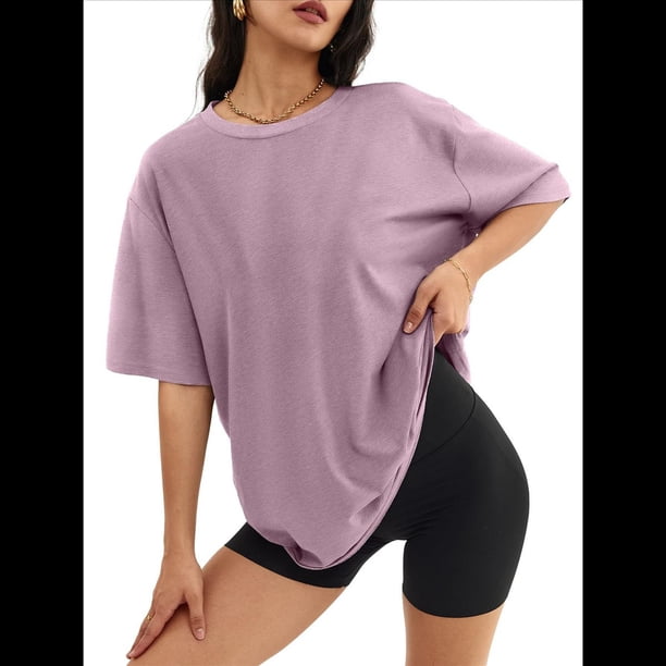 Camiseta Básica de Corta con Cuello en V, Color Raíz de , Talla M