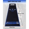 thumbnail image 2 of Yirinatek Professional Darts Mat with Oche Line System & Throw Lines – Premium Dart Mat for Floor Steeldart & Soft Darts | 260x60 cm | with Throwing Line, Ideal as a Gift [Blue], 2 of 6