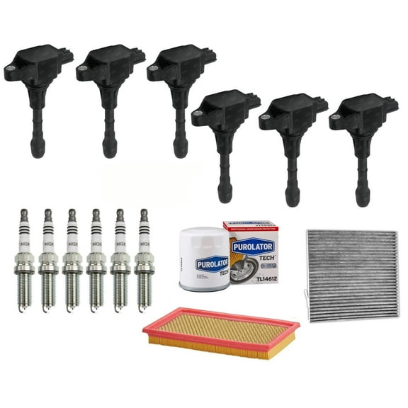 Ignition Coils & Iridium Spark Plugs Tune Up For 2007-2013 Nissan Altima 3.5L V6
