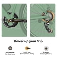 thumbnail image 5 of Jasion EB5 26" Electric Mountain Bike, 350W Brushless Motor Ebikes for Adults, 40 Miles Commuting Range, Front Fork Suspension, Shimano 7-Speed, Green, 5 of 10