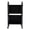 Black, variant on 17*13*34in Rolling Library Book Cart, File Holder Book Cart with Wheels Single Sided V-Shaped Sloped Shelves, Mobile Rolling Bookshelves Cart for Home Office Living Room Book Truck (White)