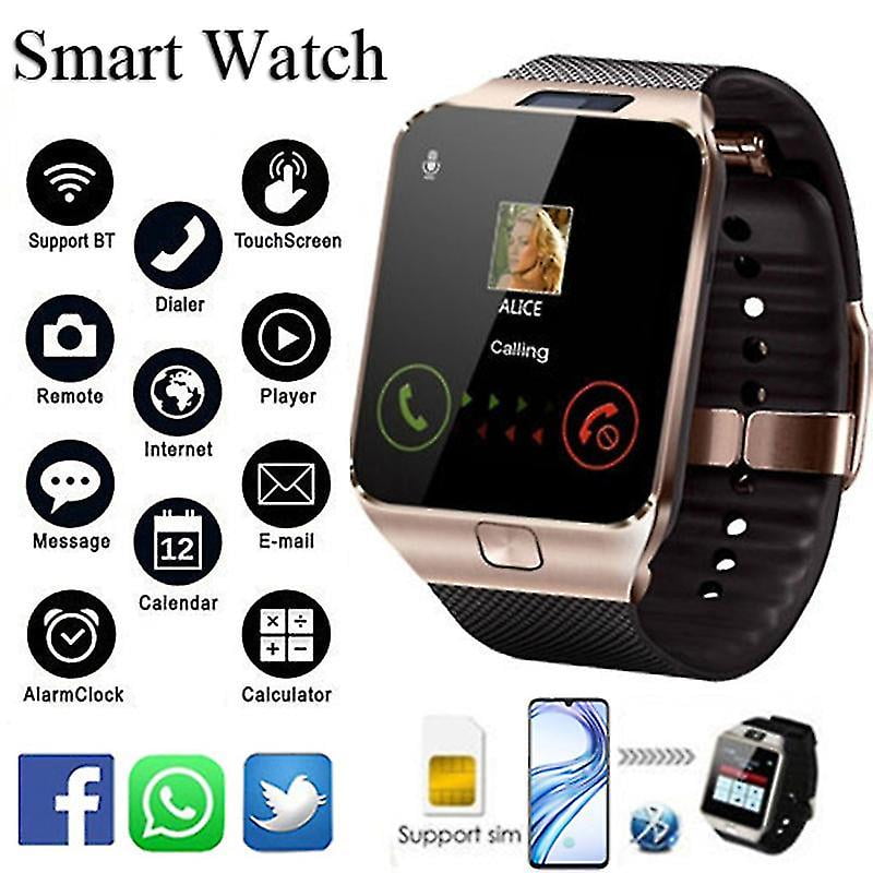 Dz09 Smart Watch Android People Telefono movil Bluetooth Reloj impermeable Camara Tarjeta Sim Smartwatch Llamada Deportes Multifunc Bodega Aurrera en linea