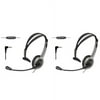 KX-TCA430 for Uniden Phones (2-Pack) Foldable Over the Head Headset