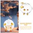 thumbnail image 2 of FELTECHELECTR Alcancía de cristal transparente con forma de cerdito, adorable alcancía para niños, decoración del hogar, 2 of 5