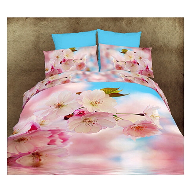 Housse de Couette/lit 3D Grand Très Grand en Coton Impression Réactive 4 Pcs 1.5M Lit 13