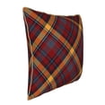 thumbnail image 2 of Xecao Buffalo Check Plaid Print Soft Velvet Decorative Throw Pillow Covers, Square Cushion Cases for Bed, Sofa, Living Room, Car, and Indoor Outdoor Use-16"x16", 2 of 8
