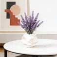 thumbnail image 4 of Resin Flower Vase Boho Style Modern Decor Centerpiece for Living Room Dining Room Office Elegant Sculpture White, 4 of 6