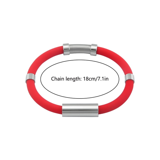 Pulsera antiestática Ion negativo Gel de sílice Metal Balance Energy Pulsera deportiva Wmkox8yii jkg4120