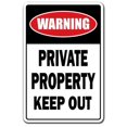 thumbnail image 1 of SignMission Z-A-Private Keepout Private Property Keep Out Parking Aluminum Sign for No Trespassing Stay Out, 1 of 1