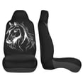 thumbnail image 4 of KAKALAD Horse Head 01 Car Accessories Seat Covers Set Vehicle Seat Covers Universal Front Seats Protector 2 Pcs, 4 of 9