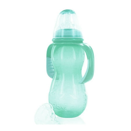 Nuby Non-Drip Standard Neck Bottle (11 oz.) Color: mint Size: one size