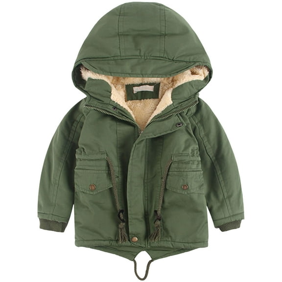 Baby Coat Toddler Boys Girls Winter Jackets Stylish 3D Ear Print Outerwear Solid Hooded Coats Kids Winter Coats Size 8-10