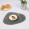 thumbnail image 4 of Paokuoon Set de Table en Faux Cuir Imperméable Antidérapant Isolation Résistant à la Chaleur pour Table à Manger, 4 of 7