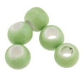 thumbnail image 6 of 100pcs 6mm Ceramic Loose Beads for Making Green, 6 of 6