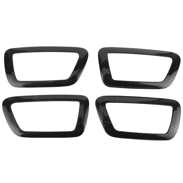 Couverture de Panneau de Poignée de Porte, 4pcs Poignée de Porte Intérieure Voiture Style Intérieur Poignée de Porte Cadre Finition de Luxe