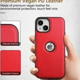 thumbnail image 3 of For Apple iPhone iPhone 14 Plus (6.7'') 2022 Leather Case Thin Flexible Soft Grip Luxury Vgean PU Leather Cover Durable Anti-Scratch Full Phone Cases Compatible with iPhone 14 Plus 6.7", 3 of 5
