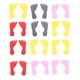 thumbnail image 1 of 27 Pairs Kindergarten Footprints Stickers Foot Floor Stickers Waterproof Wear Resistant Floor Bathtub Sticker (Mixed Color), 1 of 3