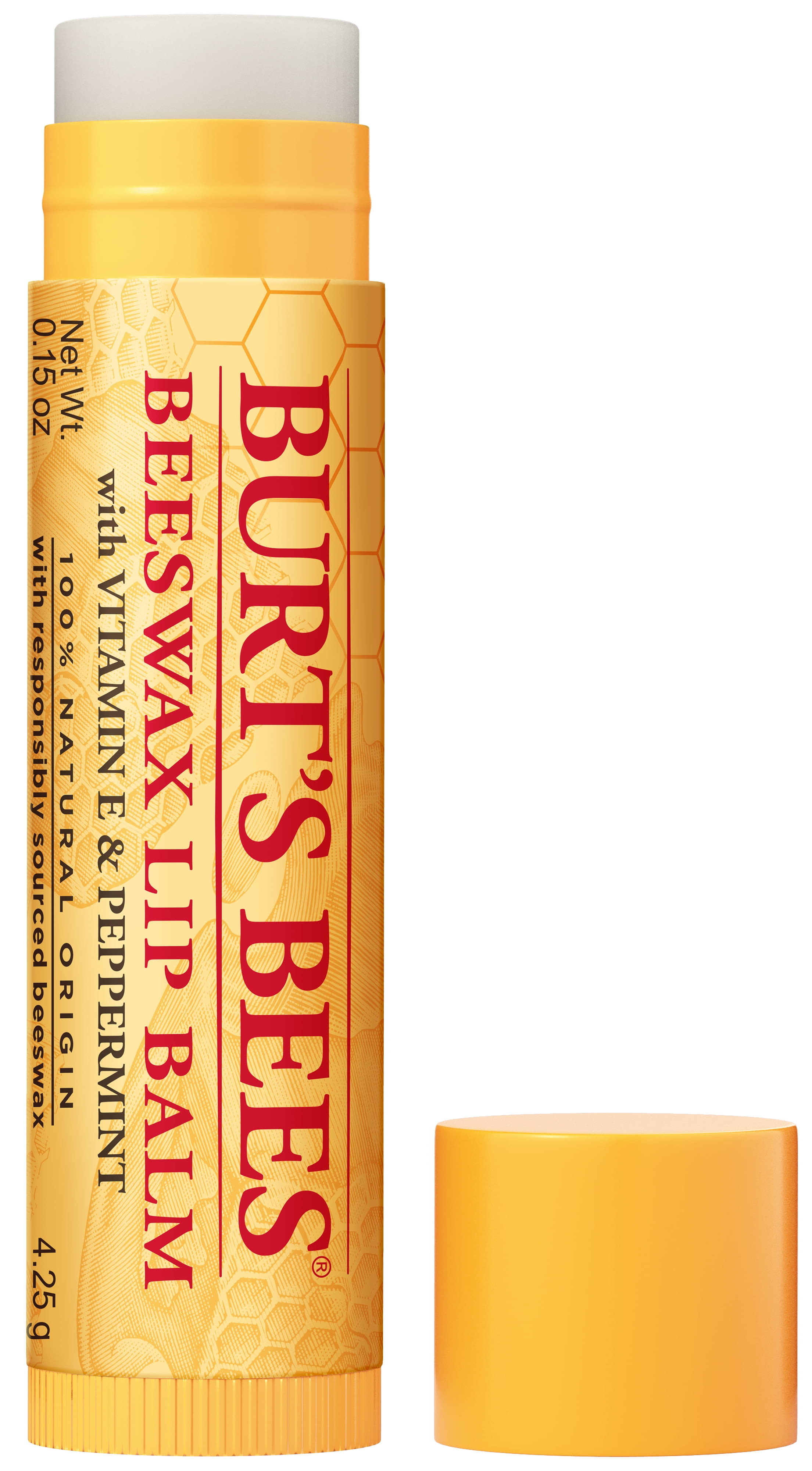 Burt's Bees 100% Natural Origin Moisturizing Lip Balm, Original Beeswax