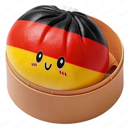 Stijggn Squishys Dumpling Squishies Toys National Flag Glitter Dumpling Glitter Dumpling Squeeze with Box Dumplings Sensory Squeeze Toys for Stu-dents Stress Relief Classroom Home Office