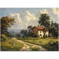 thumbnail image 5 of HFDF Square Vtage UnWall Art Countryside Landscape Patg Prts French Country Canvas Picture Artwork for Bedroom Bathroom Livg Room Farmhouse Wall Decor 10x8inch Framed, 5 of 5