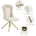 thumbnail image 3 of Dining Chairs Set of 2,Velvet Accent Chairs for Living Room, Vanity Chair with Gold Metal Legs, Upholstered Dining Chairs,360° swivel for bedroom,Living Room, Dining Room, 3 of 15