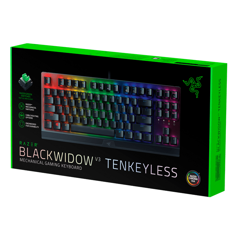 Razer BlackWidow V3 Mecánico Green Switch RGB - Teclado Gaming. PC GAMING
