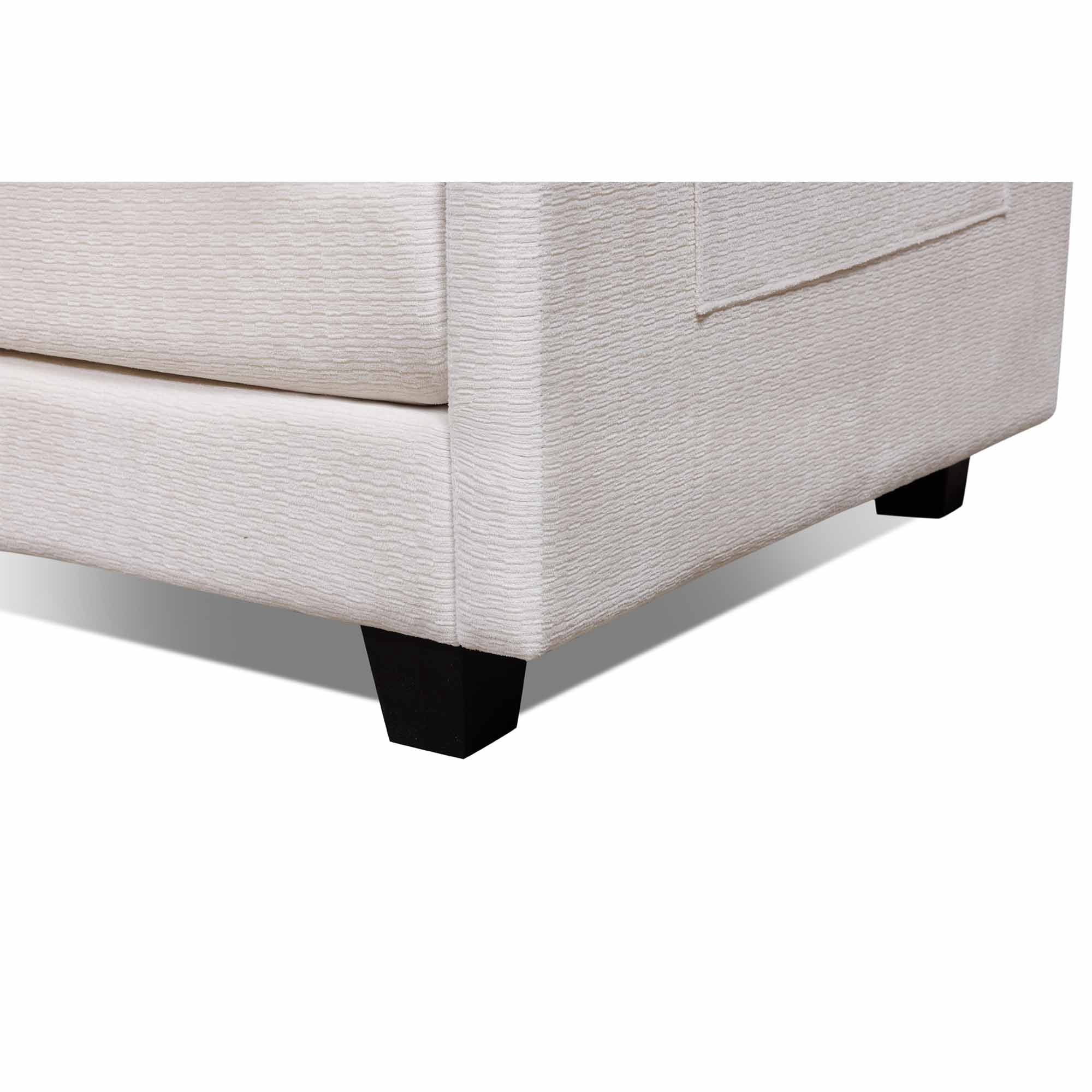 Lunale Oversized Modern Accent Chair with Ottoman, Lounge Reading Armchair, Single Sofa Chair for Living Room, Beige Boucle