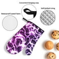 thumbnail image 3 of Naloa Blue Lightning Oven Mitts and Pot Holders 4 pcs Set, Cooking Baking Grilling Kitchen Oven Glove for Cooking, 3 of 6